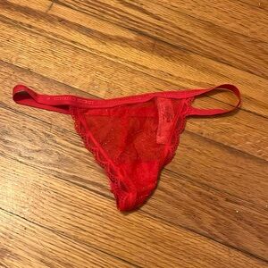 NWT Red sparkly Victoria secret thong